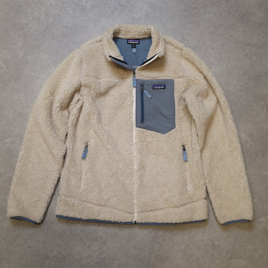 Patagonia classic retro-X fleece jacket in cream - XL