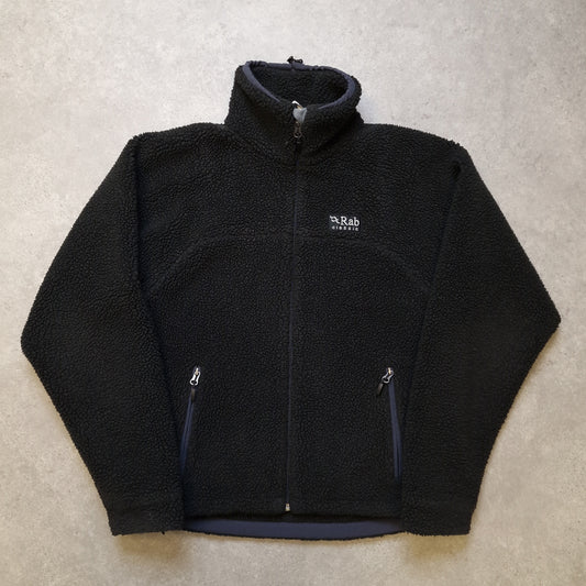 Rab original pile fleece jacket in grey - small