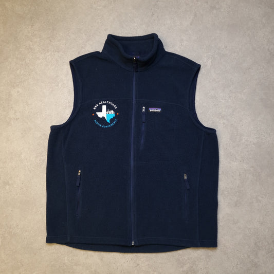 Patagonia fleece gilet in blue - XL