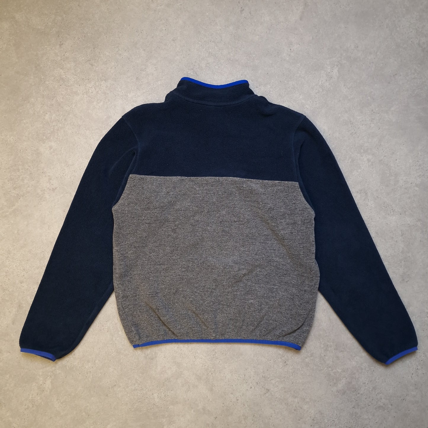 Patagonia synchilla snap-t fleece in grey/blue - Junior XXL