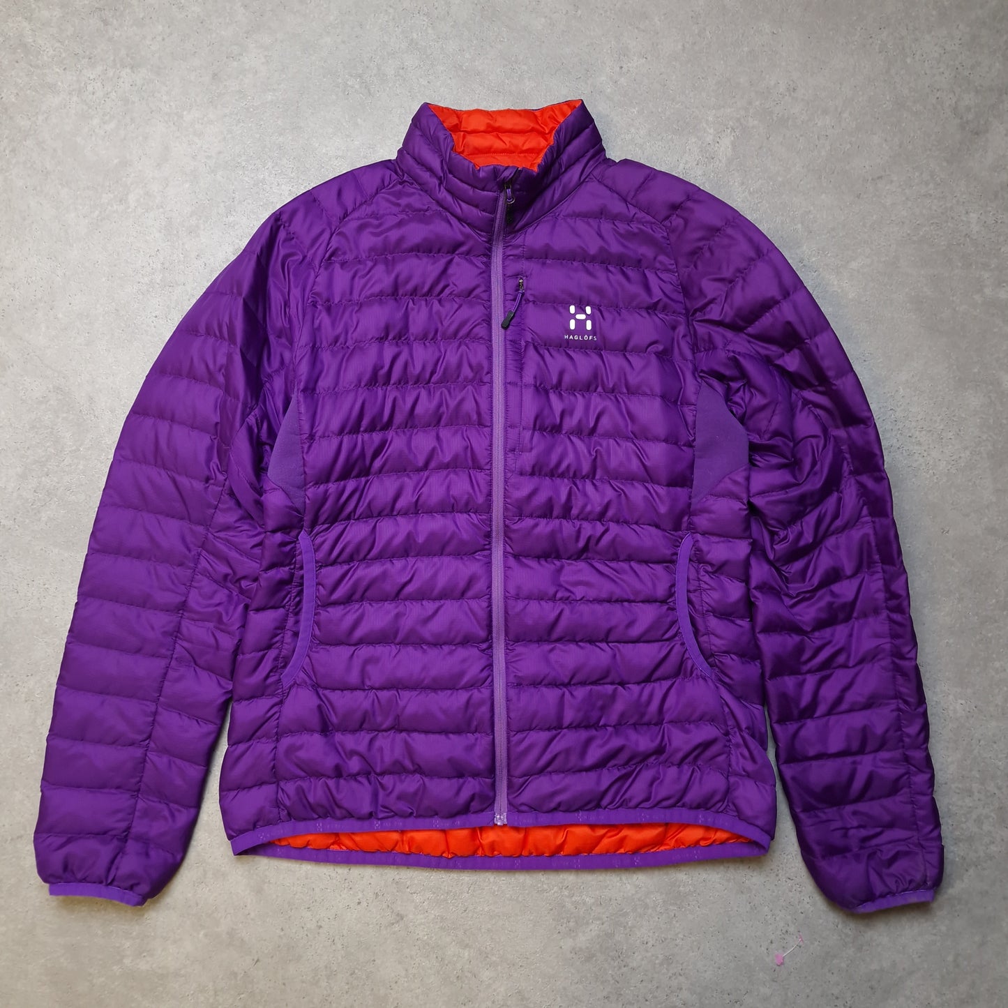 Haglofs down jacket in purple - Women's medium