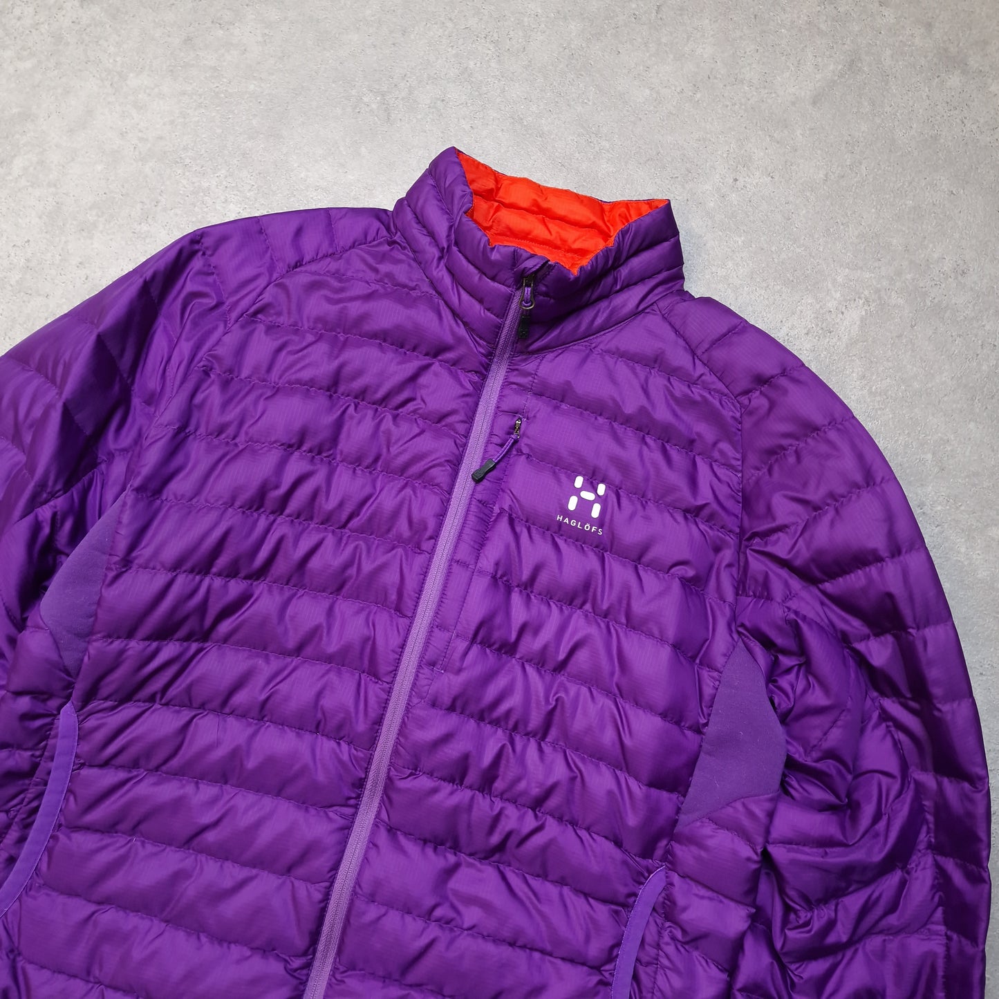 Haglofs down jacket in purple - Women's medium