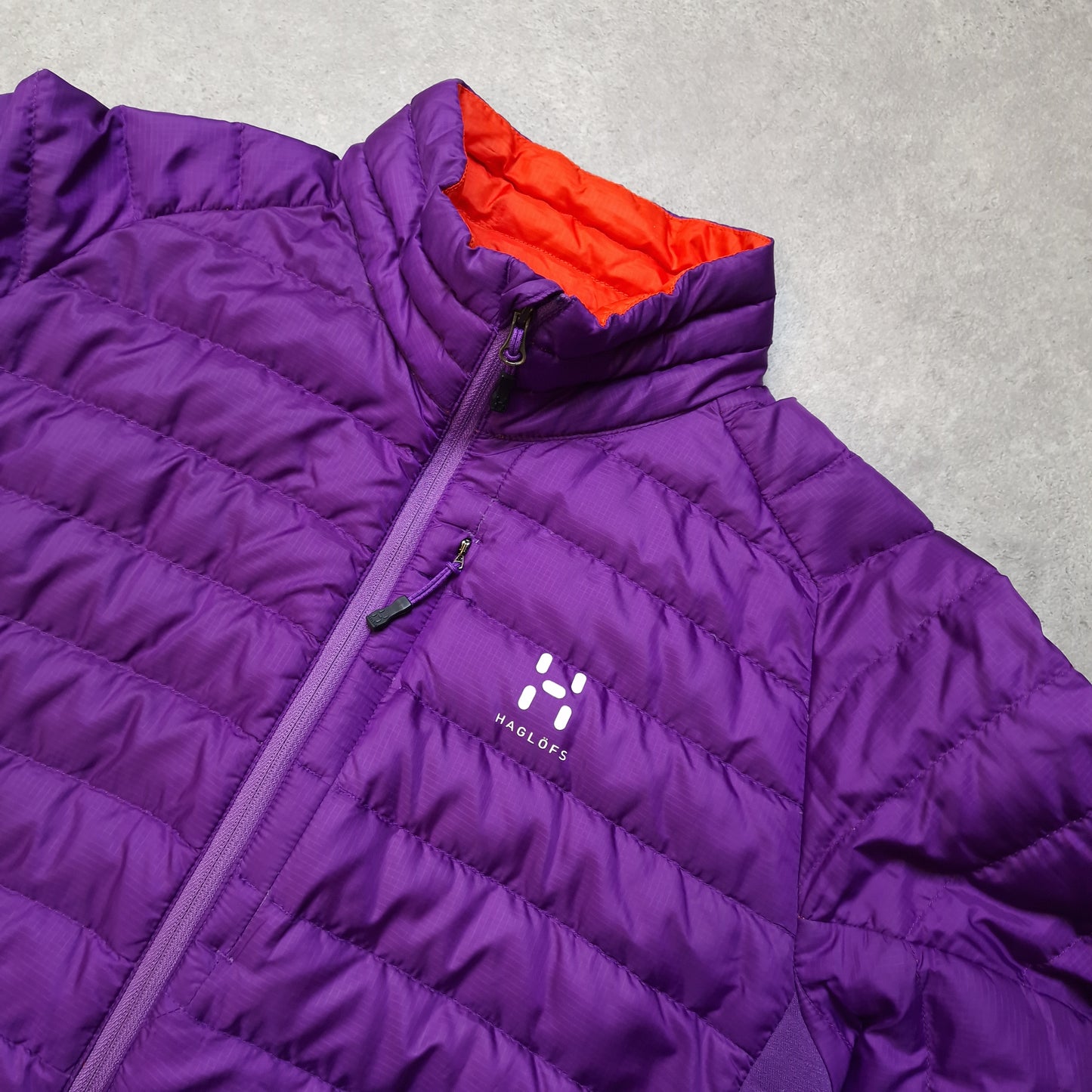 Haglofs down jacket in purple - Women's medium