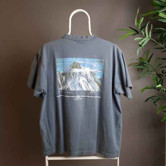 Mountain Equipment graphic t-shirt in blue - medium