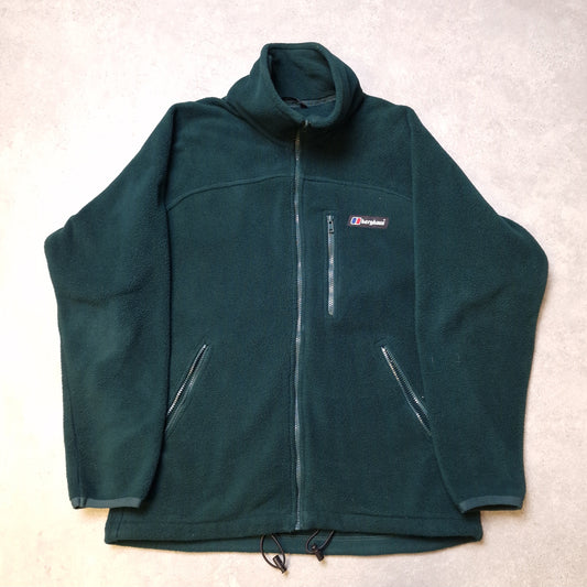 Berghaus full zip polartec fleece in green - XL