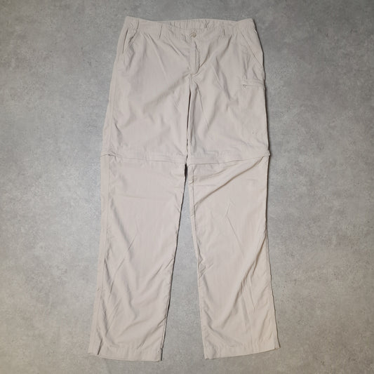 Columbia PFG omni shade convertible trousers in cream - medium