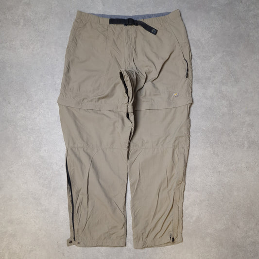 Mountain Hardwear convertible trousers in khaki green - large